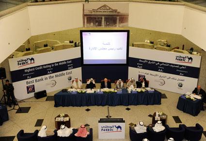 الساير: 2011 أثبتت نجاح استراتيجية البنك الوطني الكويتي في مواجهة الأزمات وتحقيق الإنجازات